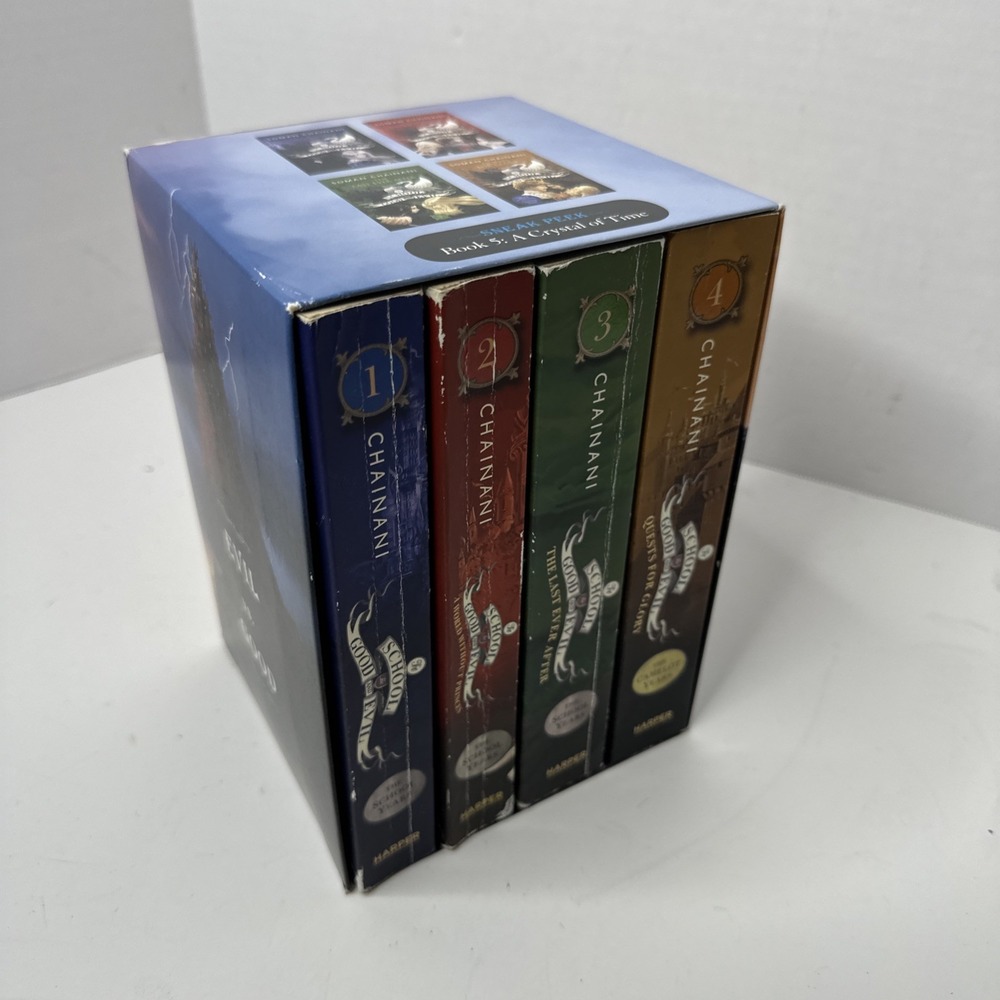 The School For Good And Evil Books 1-4 Soman Chainani Harper PB Box Set YA Teen